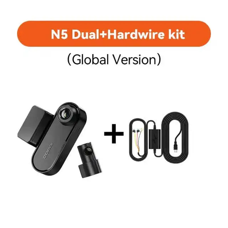 DDPAI N5 Dual 4K Dash Cam Front and Rear Ultra HD Resolution Dash Camera Car DVR Al Base Radar Nightvis ADAS GPS Auto Recorder