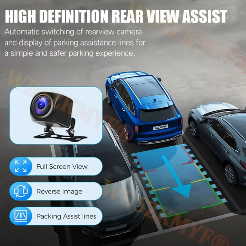 4K WIFI GPS Car Dash Cam Video Recorder 1080P 3 Lens Car DVR 24H Parking Monitor Rear View Cameras Black Box Car Accessories