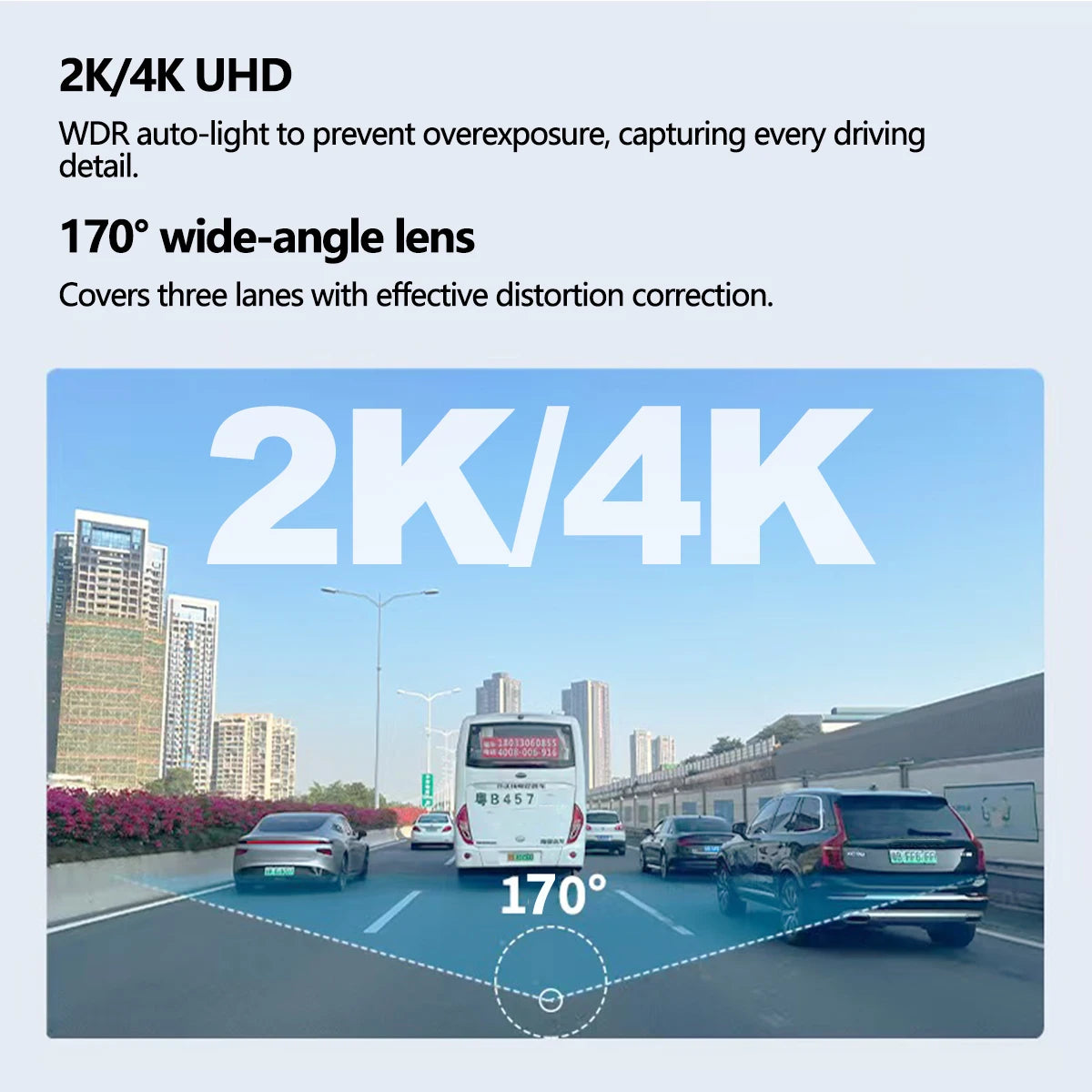 Dash Cam Auto 4K Wifi Front Camera Mini Car DVR Video Recorders Night Vision 24H Parking Monitor Surveillance Recording Camera
