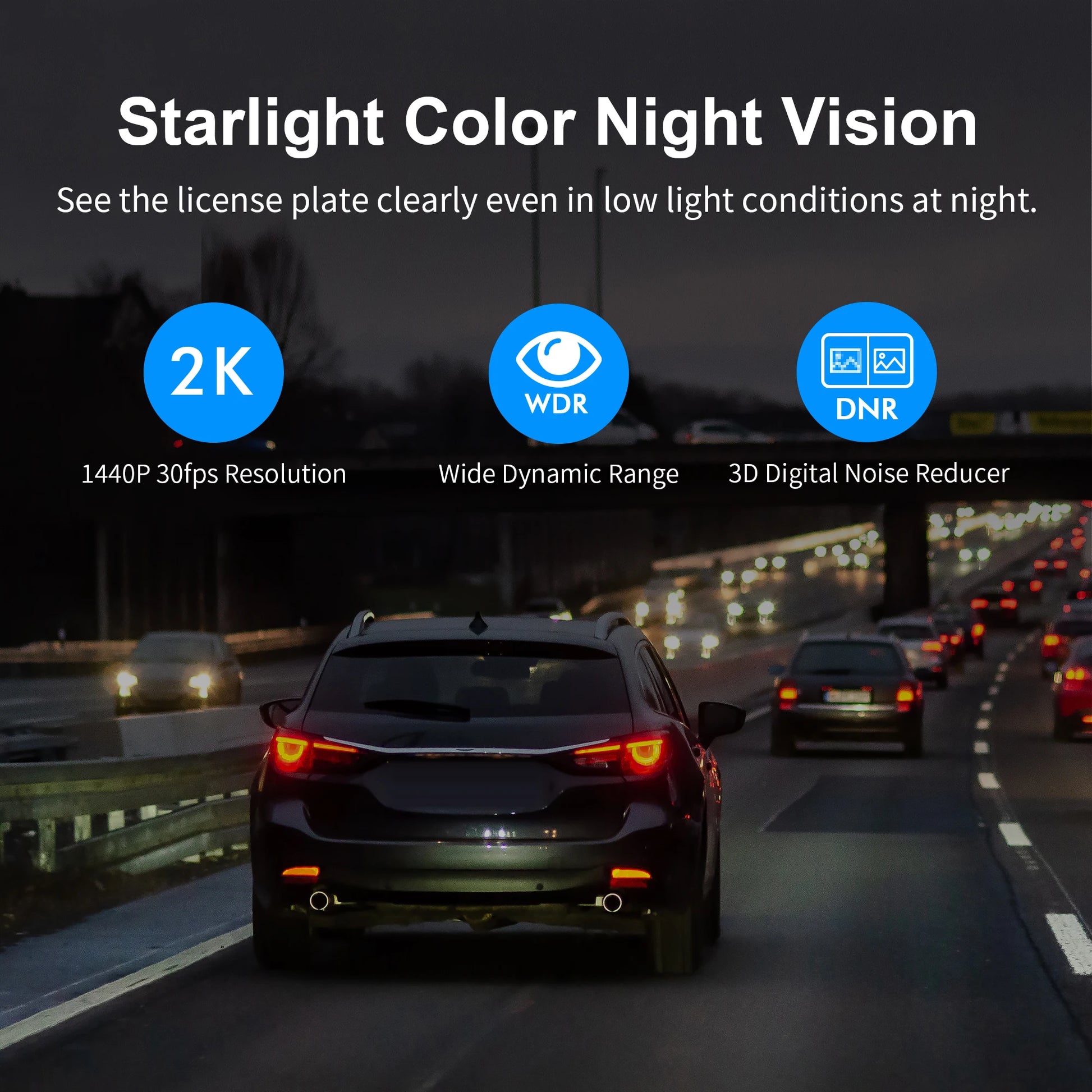1440P  Car DVR D6 Dash Cam 2K Video Recorder Wifi/App/Voice Control Dash Camera WDR G Sensor Night Vision Hidden Dashcam