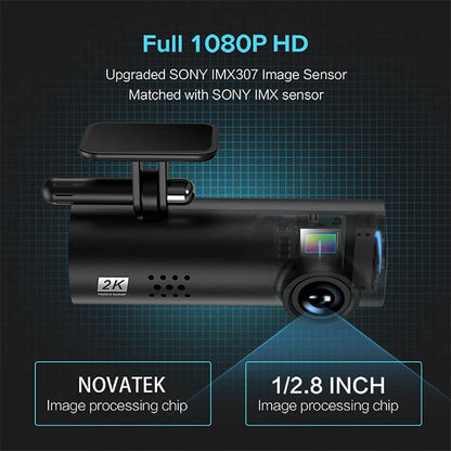 New Hidden Dash Cam WIFI FULL HD 1080P Mini Car Camera DVR G-Sensor Driving Recorder Night Version App Dashcam PK Xiaomi 70Mai