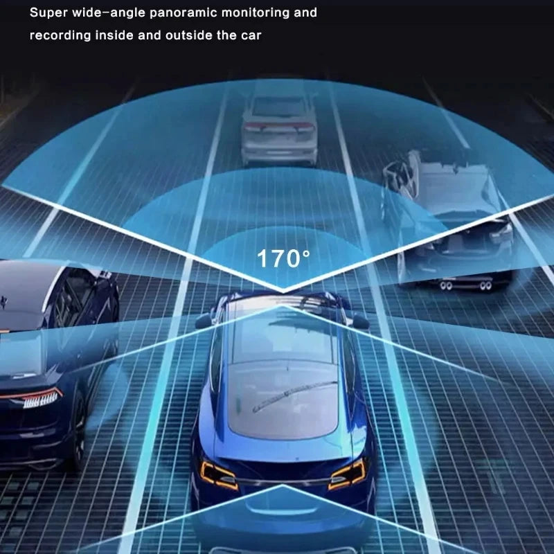 Wifi 3 Channel Car DVR HD 1080P 3-Lens inside Vehicle Dash Camthree Way Camera Dvrs Recorder Video Registrator Dashcam Camcorder