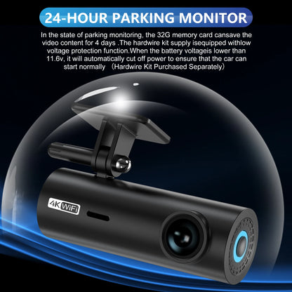 3840*2160P Car Dvr Dashcam 4K Dash Cam for Cars Drive Video Recorder Front Camera Wifi for Vehicle Supplies 24H Parking Night V