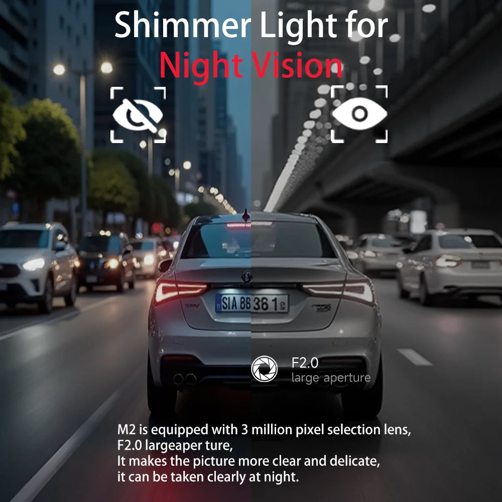 Dahua Ultra HD Dash Cam with Wi-Fi for Uber Drivers 2025 New Release Night Vision Car Recorder GPS Dash Cam with Parking Monitor