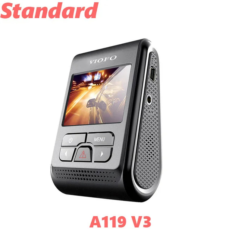 A119 V3 2K Car DVR Super Night Vision Quad HD Dash Cameras Parking Mode G-Sensor Rota Lens 2560 * 1600P Optional GPS CPL