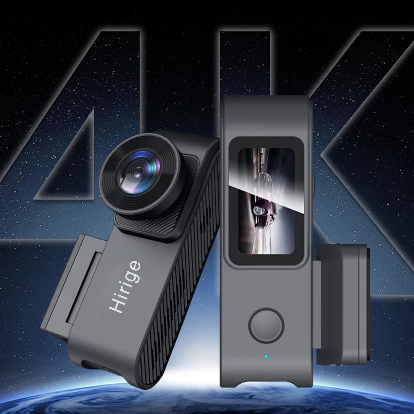 Dash Cam  H5Pro Dual Front and Rear 4K+1080P Ultra HD Resolution Dash Camera Night Vision G-Sensor Loop Recording Camera