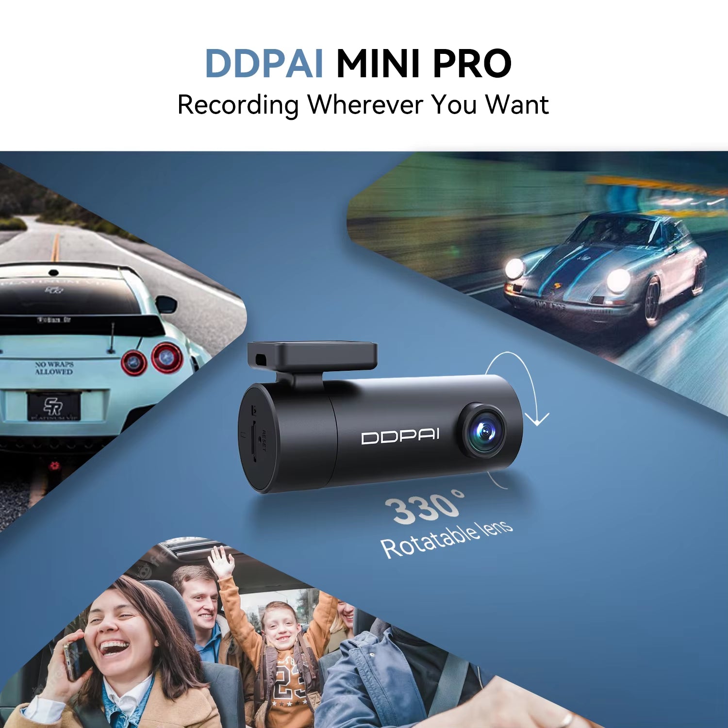 Wifi Car DVR Mini Pro HD Night Vision 1296P Dash Cam Recorder