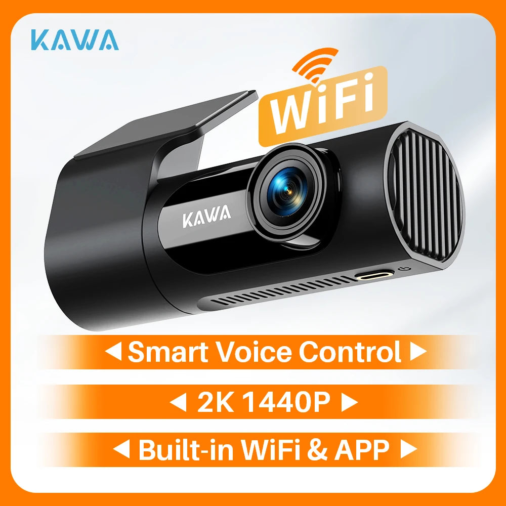 1440P  Car DVR D6 Dash Cam 2K Video Recorder Wifi/App/Voice Control Dash Camera WDR G Sensor Night Vision Hidden Dashcam