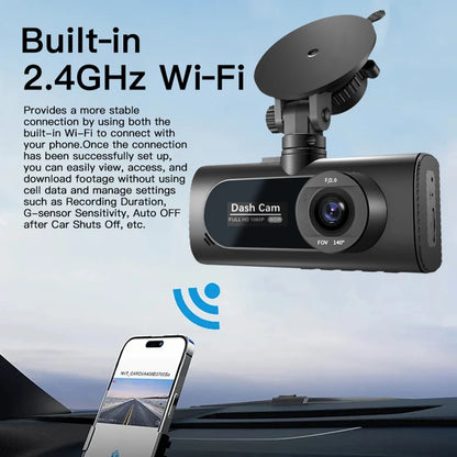 3 Channel Wifi Car DVR HD 1080P 3-Lens Vehicle Dash Cam Three Way Camera Dvrs Recorder Video Registrator Dashcam Camcorder