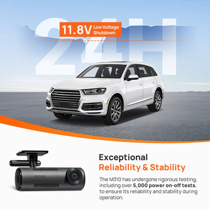 Dash Cam M310 1296P Resolution 130°FOV Smart Voice Control Support 24H Parking Guard Night Vision  M310 Car DVR