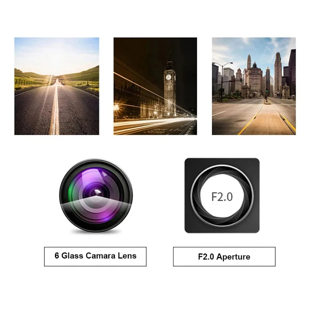 APP Control Smart Car Wifi USB Connection Power DVR Dash Camera Night Vision Video Recorder HD1080P