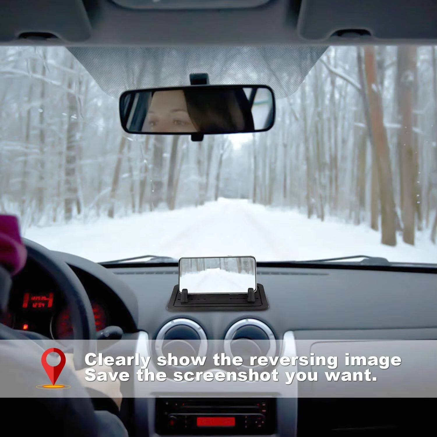 Wireless Backup Dash Cam Wifi Reversing Camera Work with Phone Magnetic Rear View Parking Camera for Cars Trailers Trucks Rvs