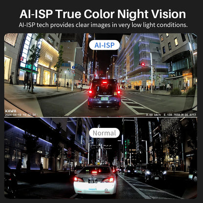 D11 Front and Rear Dash Cam 4K Wifi Car DVR GPS Video Recorder AI-ISP Color Night Vision, Sony Starvis AUTO Dual Dashcam