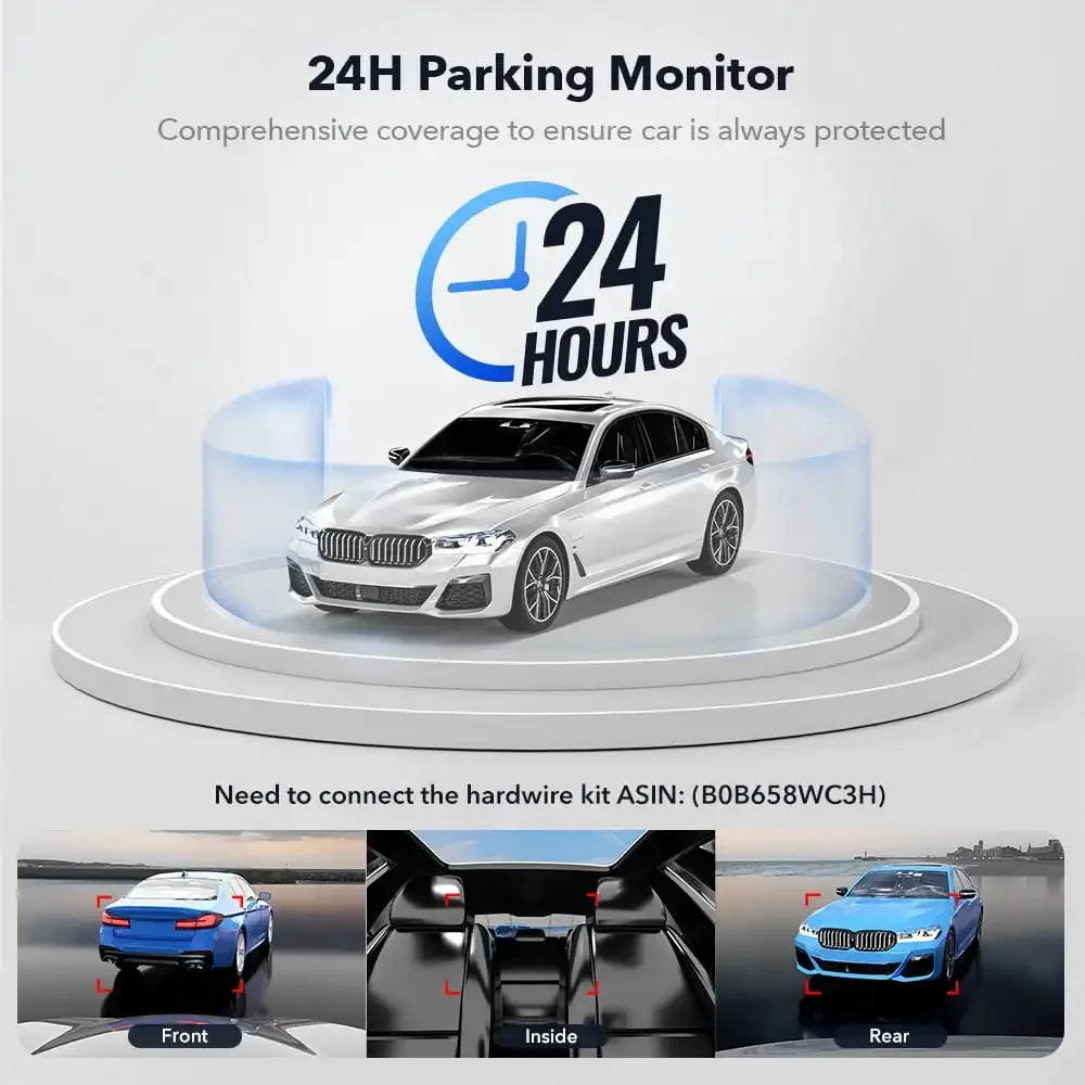 F17 4K 3 Car Cameras 5.8Ghz Wifi Dash Camera for IR Night Vision Car Dvr for Wifi Dash Cameras Built-In Gps WDR