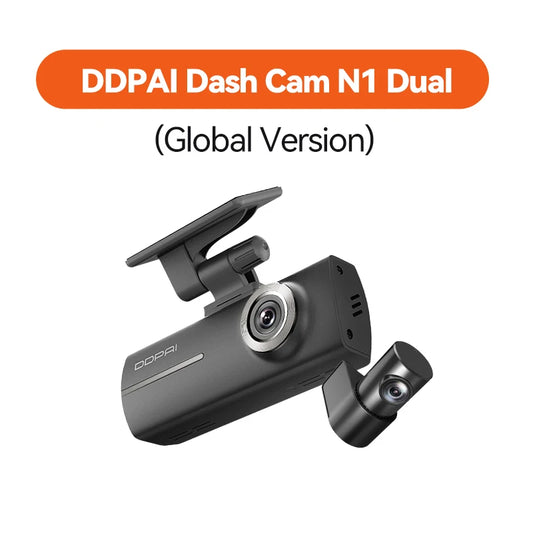 Dash Cam N1 Dual Front & Rear Recording Nightvis 1296P Dash Cam Recorder Car DVR App Control