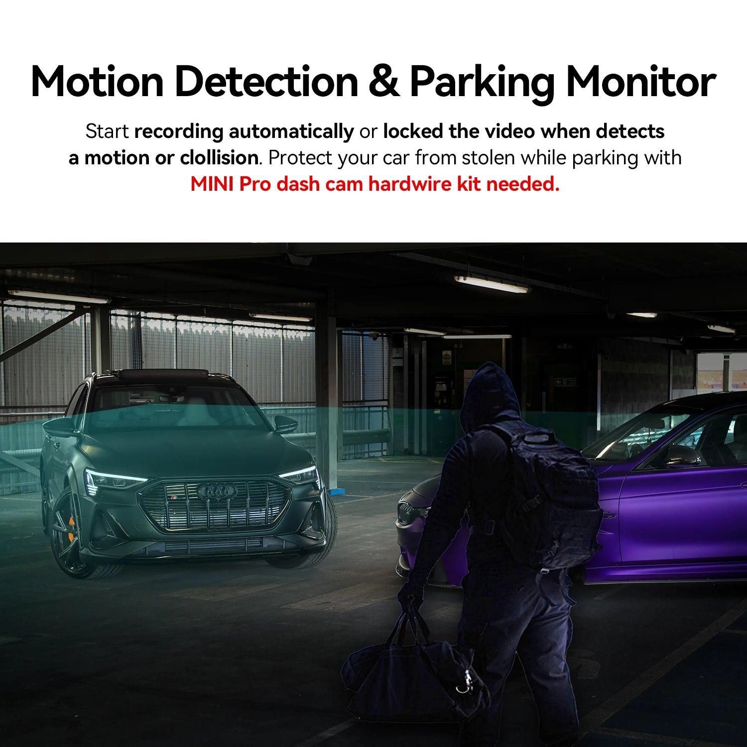 Mini Pro Dash Cam 1296P Wifi Car DVR Camera Video Recorder Dashcam Night Vision Dash Camera Recorder 24H Parking Monitor