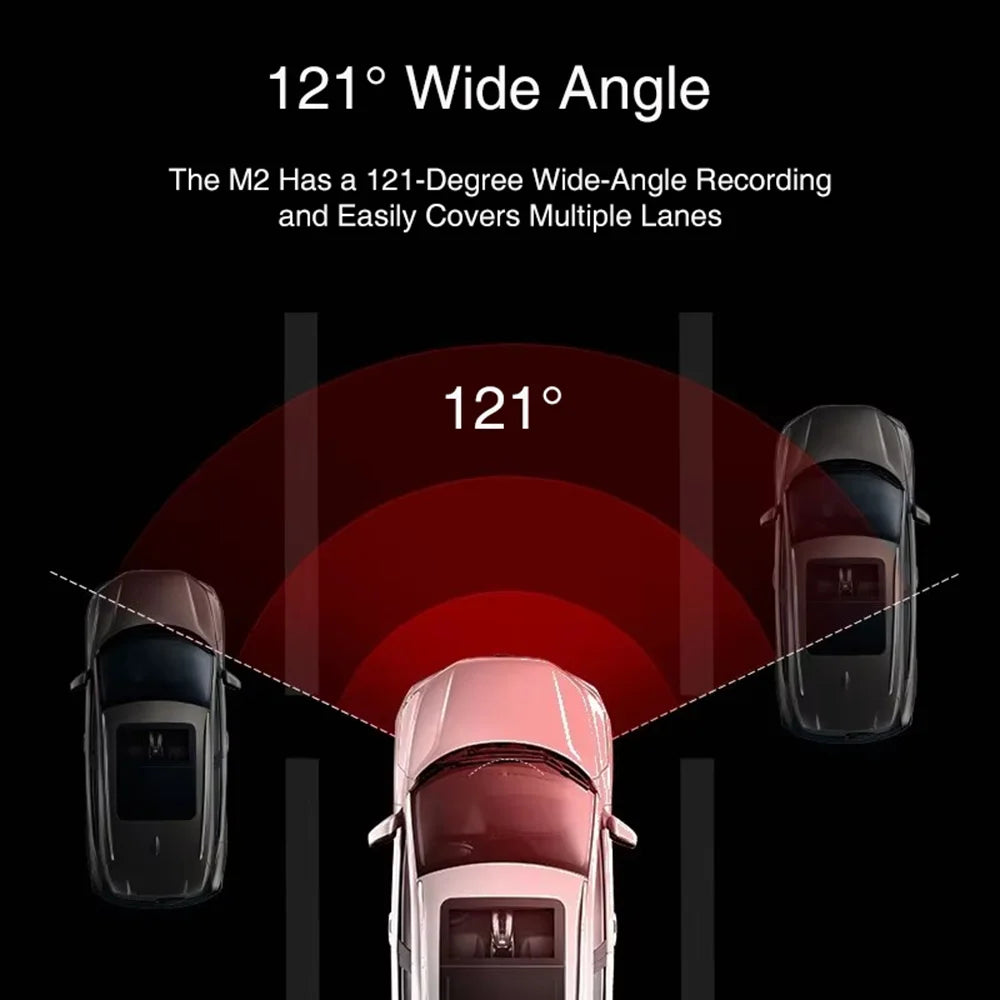 Duahua Dash Cam M2 1296P Resolution121° FOV Smart Support 24H Parking Guard Night Vision Car Accessories WIFI  Car DVR