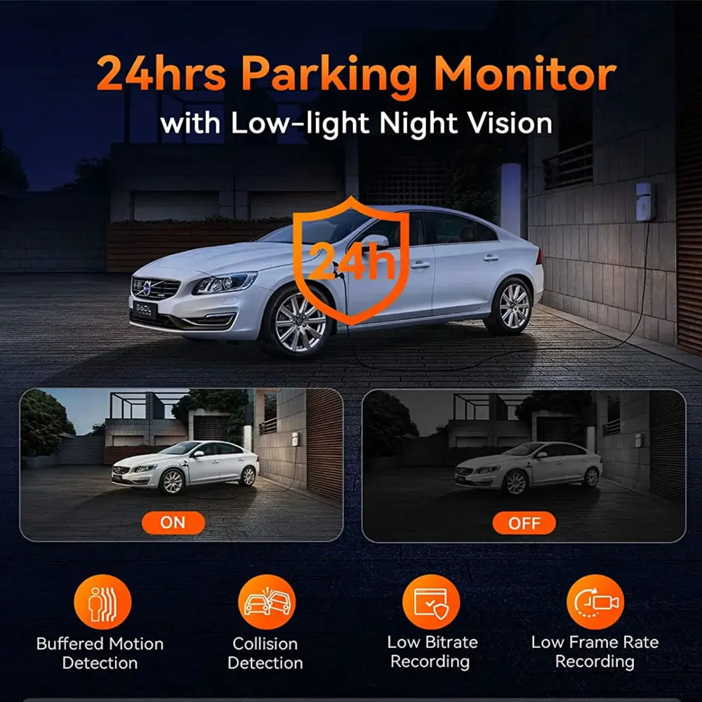 3 Channel Car DVR 4K 3-Lens Front inside Rear GPS Wifi Dash Cam DVR Recorder Video Registrator Car Camera 24H Parking Monitor