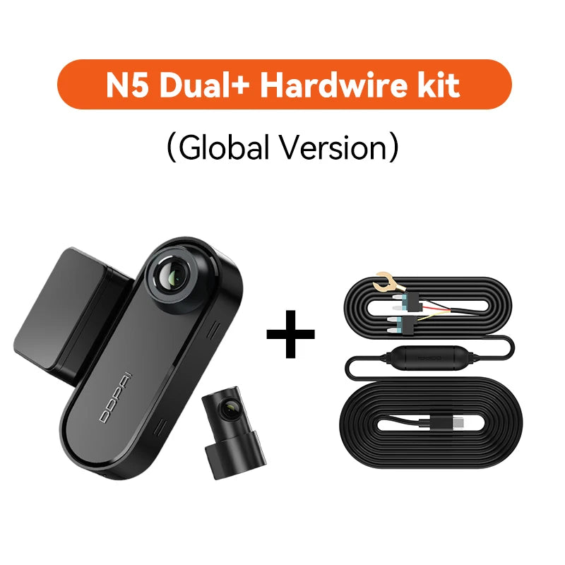 4K Dash Cam N5 Dual Front and Rear 4K UHD Resolution Dash Camera Car DVR Nightvis ADAS GPS Auto Record