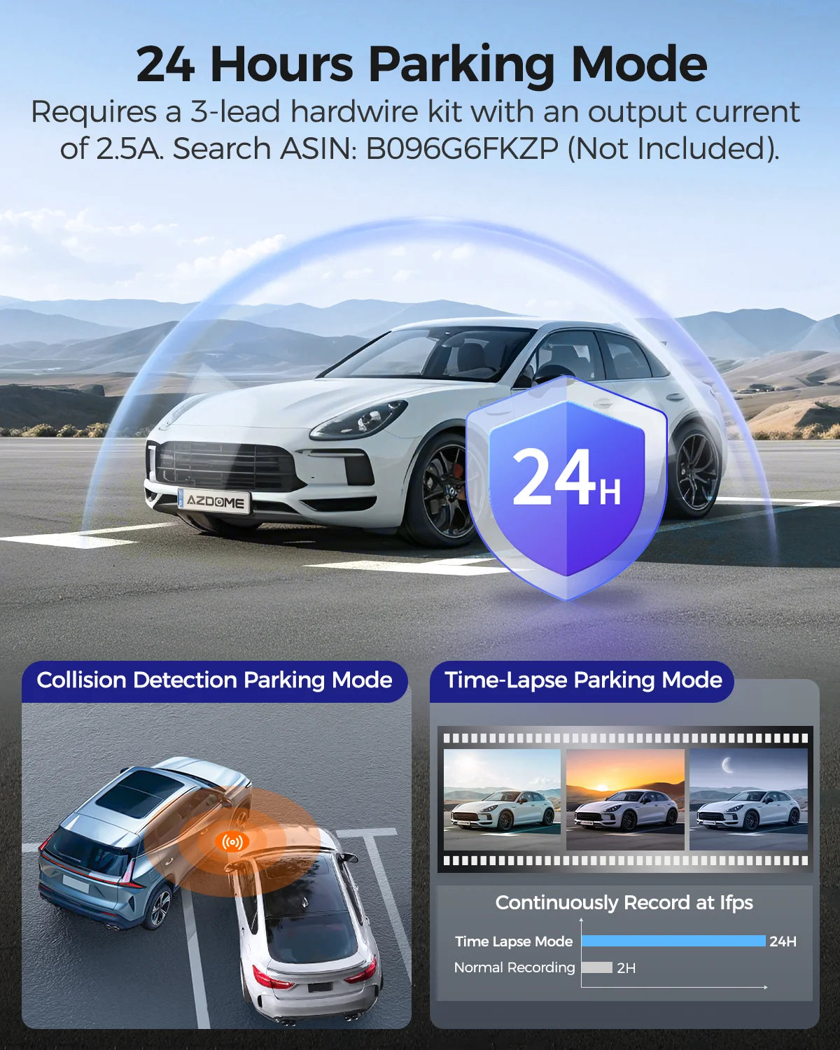 Upgrade  M550 Pro Dash Cam 4K 5.8Ghz Wi-Fi Support Interior and Rear Cam Car DVR 6 IR Night Vision Parking Monitor Dashcam