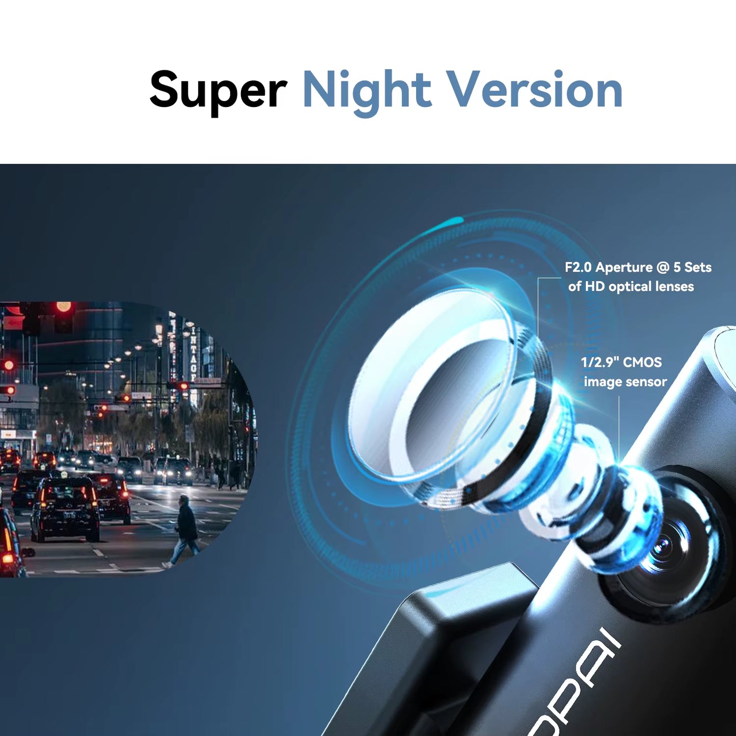 Wifi Car DVR Mini Pro HD Night Vision 1296P Dash Cam Recorder