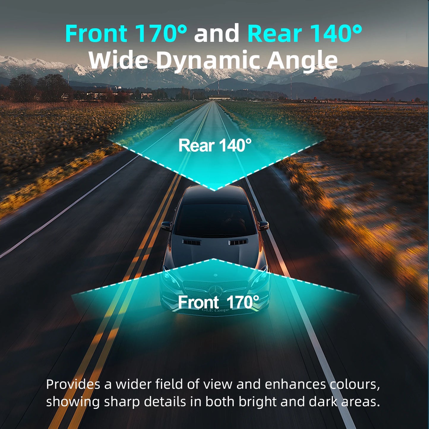 4K WIFI Dash Cam 2160P Car DVR Front and Rear Dual Lens Auto Car Camera with Night Vision G-Sensor 24H Parking Monitor