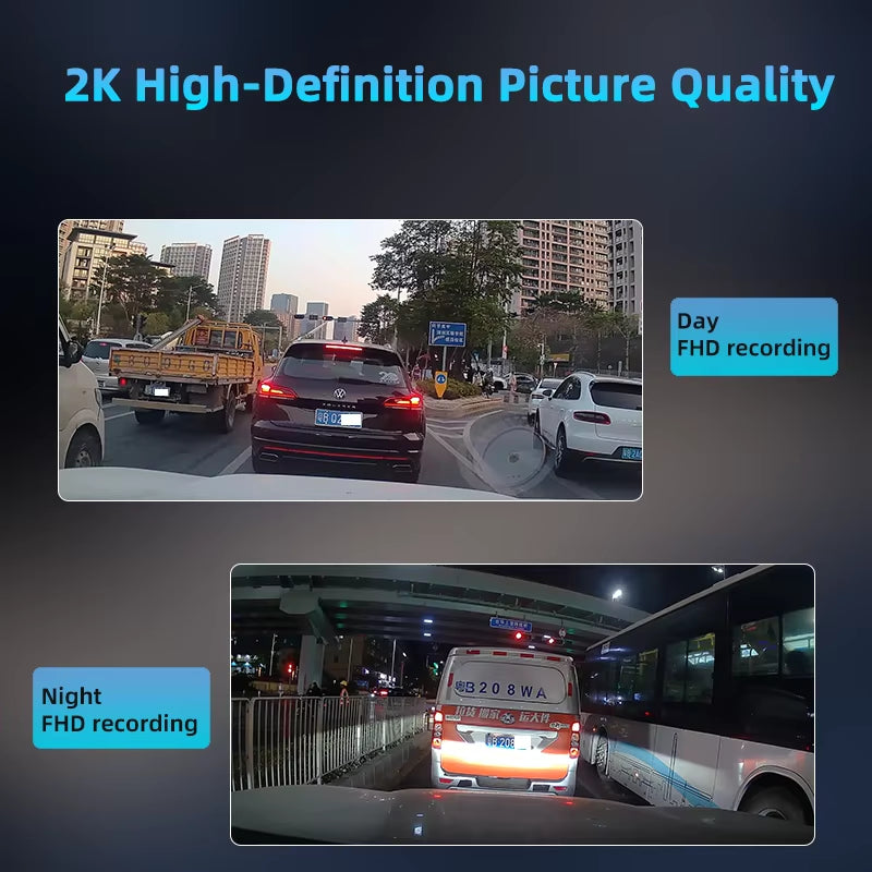 4G LTE Dash Cam GPS Wifi 2K Front and Rear 720P Live Streaming Video Remote Monitoring 24H Parking Monitor Night Vision Car DVR