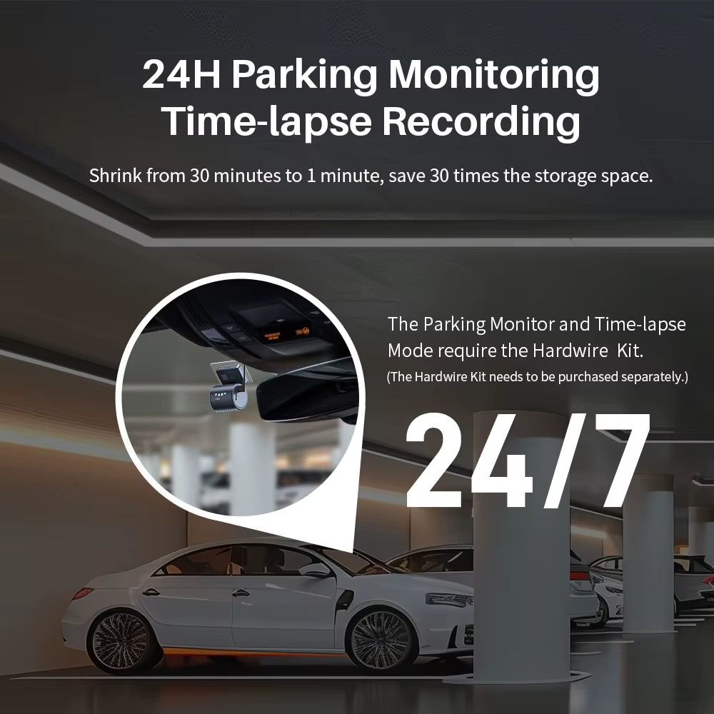 Dash Cam  MINI3 Pro Gen2 Car Dvr 2K Auto Video Recorder Upgrade Car Camera,Wifi&App/Voice Control,Night Vision Tiny Dashcam