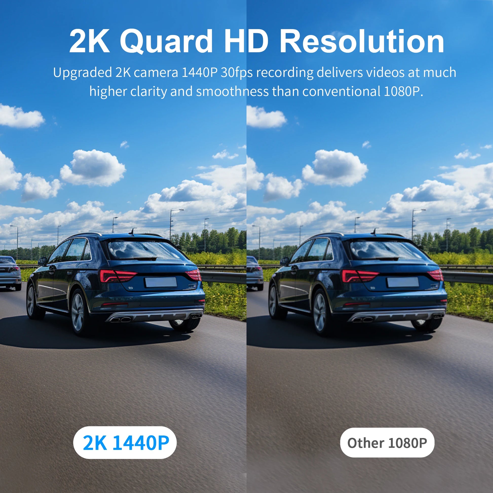 1440P  Car DVR D6 Dash Cam 2K Video Recorder Wifi/App/Voice Control Dash Camera WDR G Sensor Night Vision Hidden Dashcam